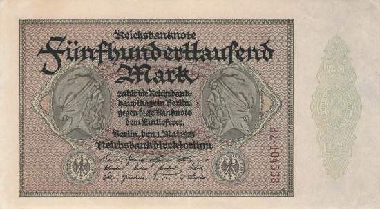 500000 Mark 1923 ro.87g Z